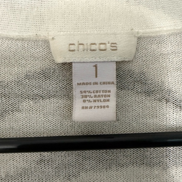 Chico's Multicolor Patterned lightweight Cardigan - Picture 4 of 5